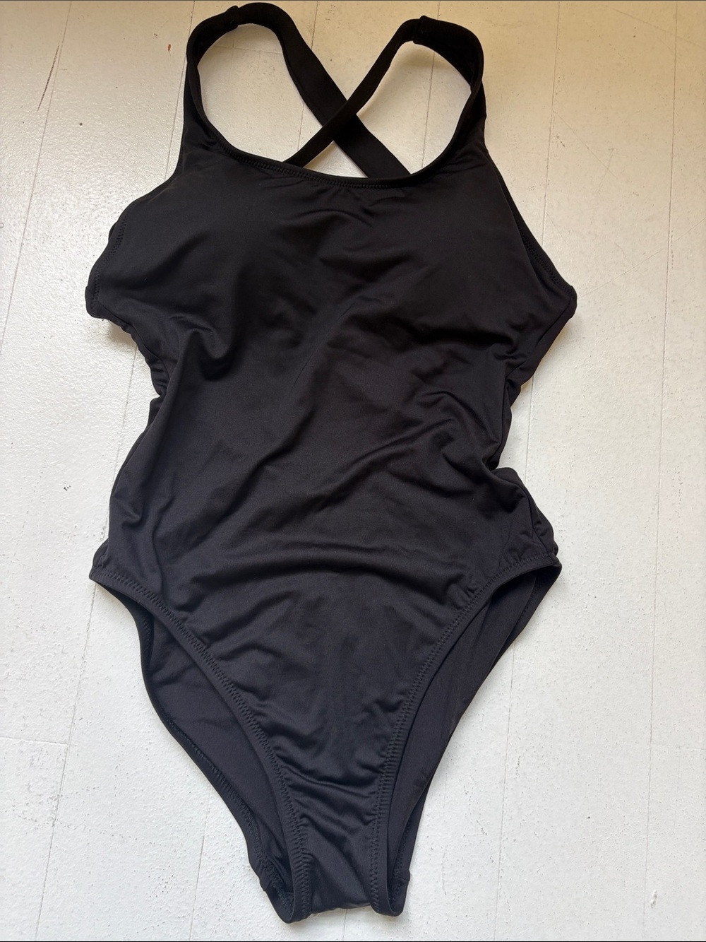 Andie Swim Tulum Women's Black One-Piece Swimsuit with Crossback Straps